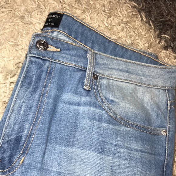 Just Black Wide Leg Jeans with Holes in Sz.31 - Picture 3 of 9